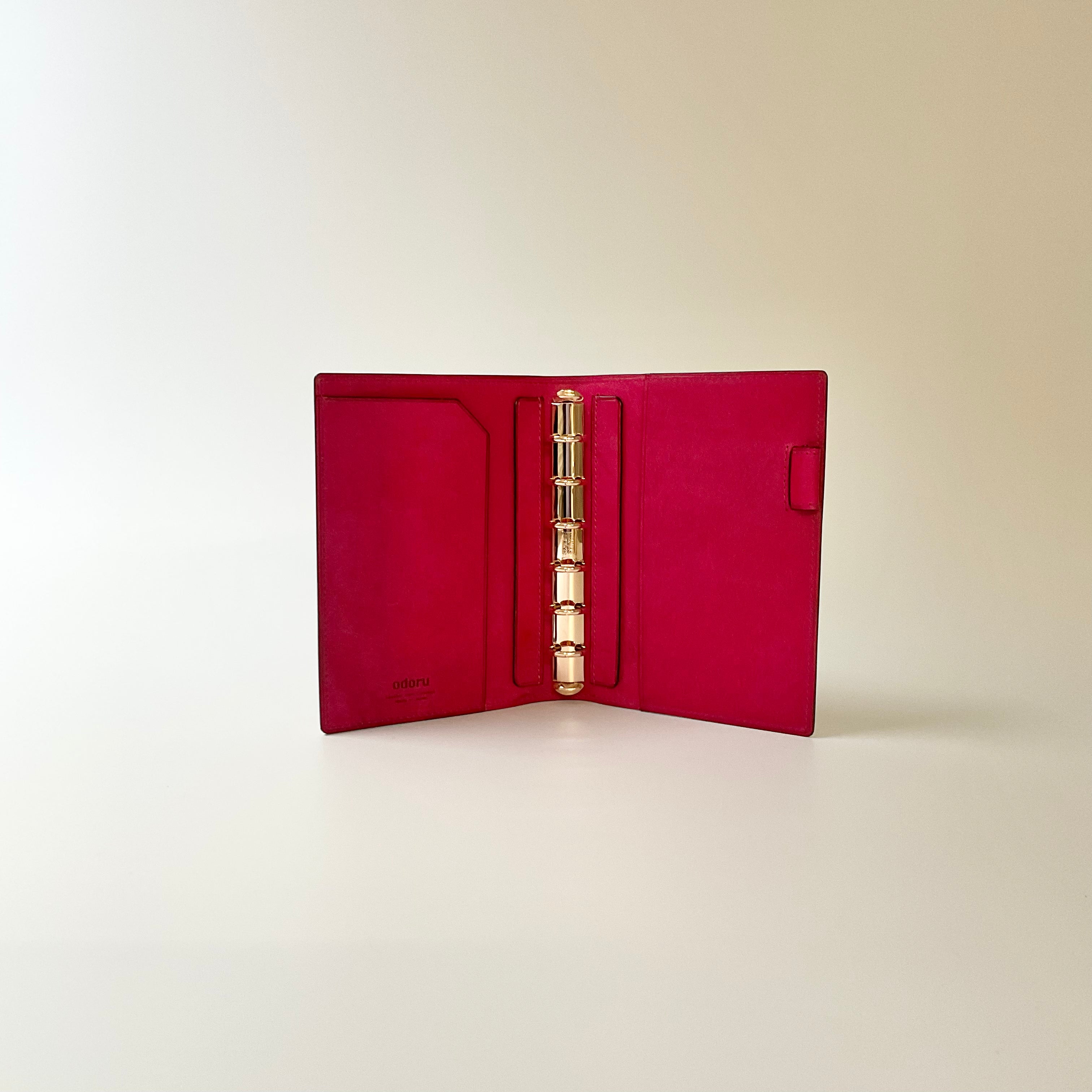 LOAPAD コードバン<br>ミニ6 16mm ノート<br>可動式ペンホルダー<br>ローズゴールドリング