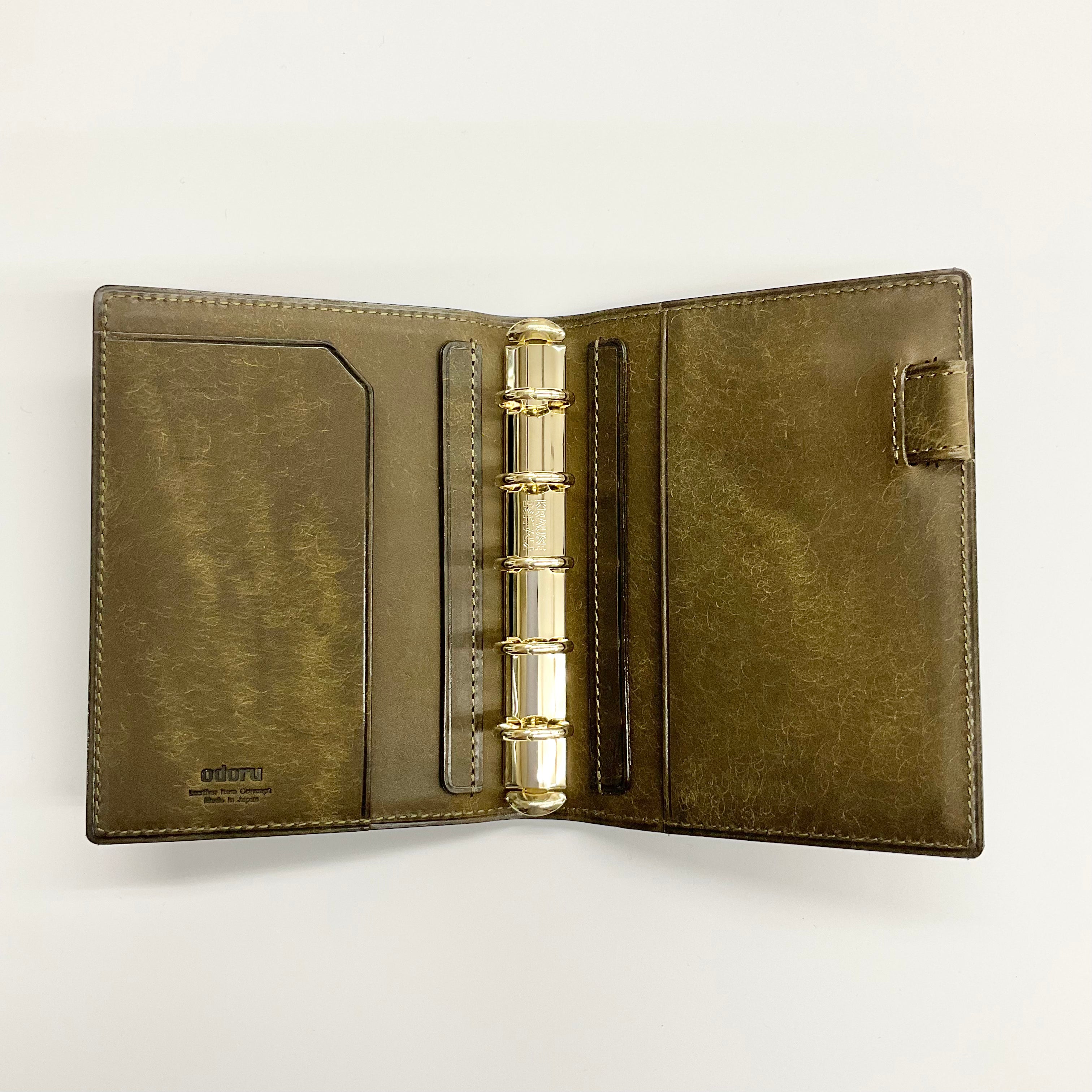 LOAPAD コードバン(ASAGIRI)<br>ミニ5 16mm ノート<br>可動式ペンホルダー<br>ゴールドリング