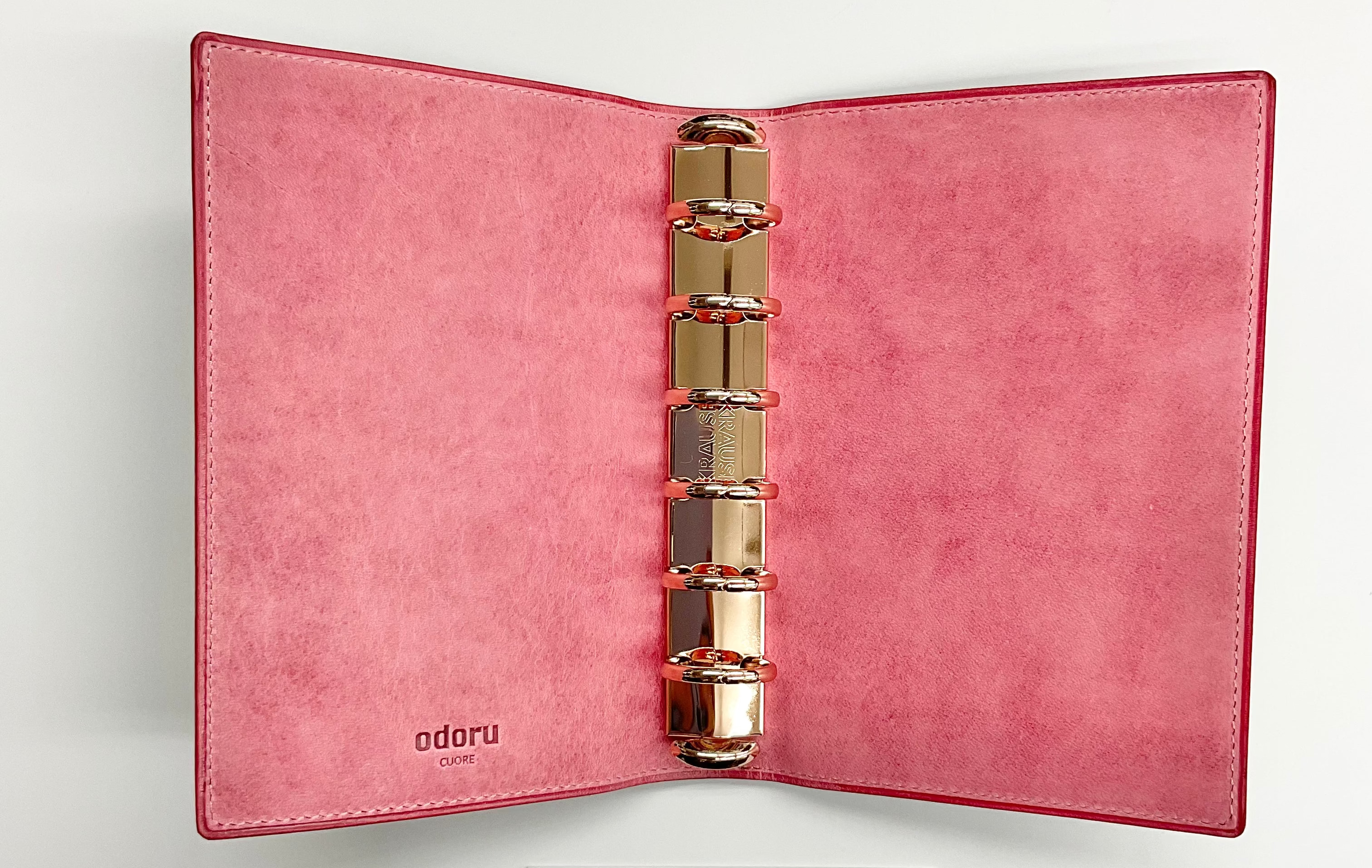 CUORE<br>LOAPAD コードバン<br>×アマゾニア<br>ミニ6 20mm ノート<br>ローズゴールドリング<br>限定生産商品<No.22>