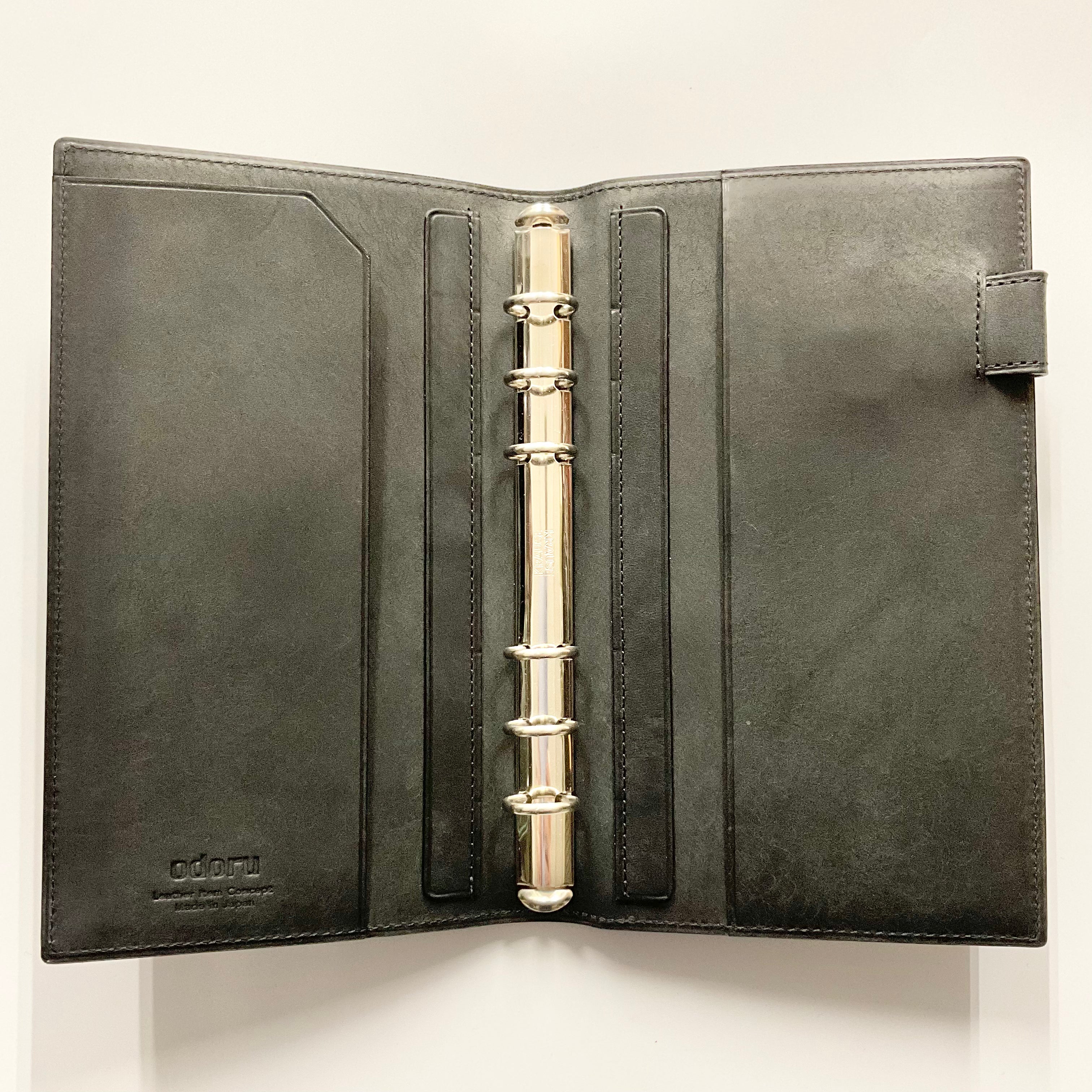 LOAPAD コードバン<br>バイブルコンパクト 16mm ノート<br>可動式ペンホルダー<br>シルバーリング