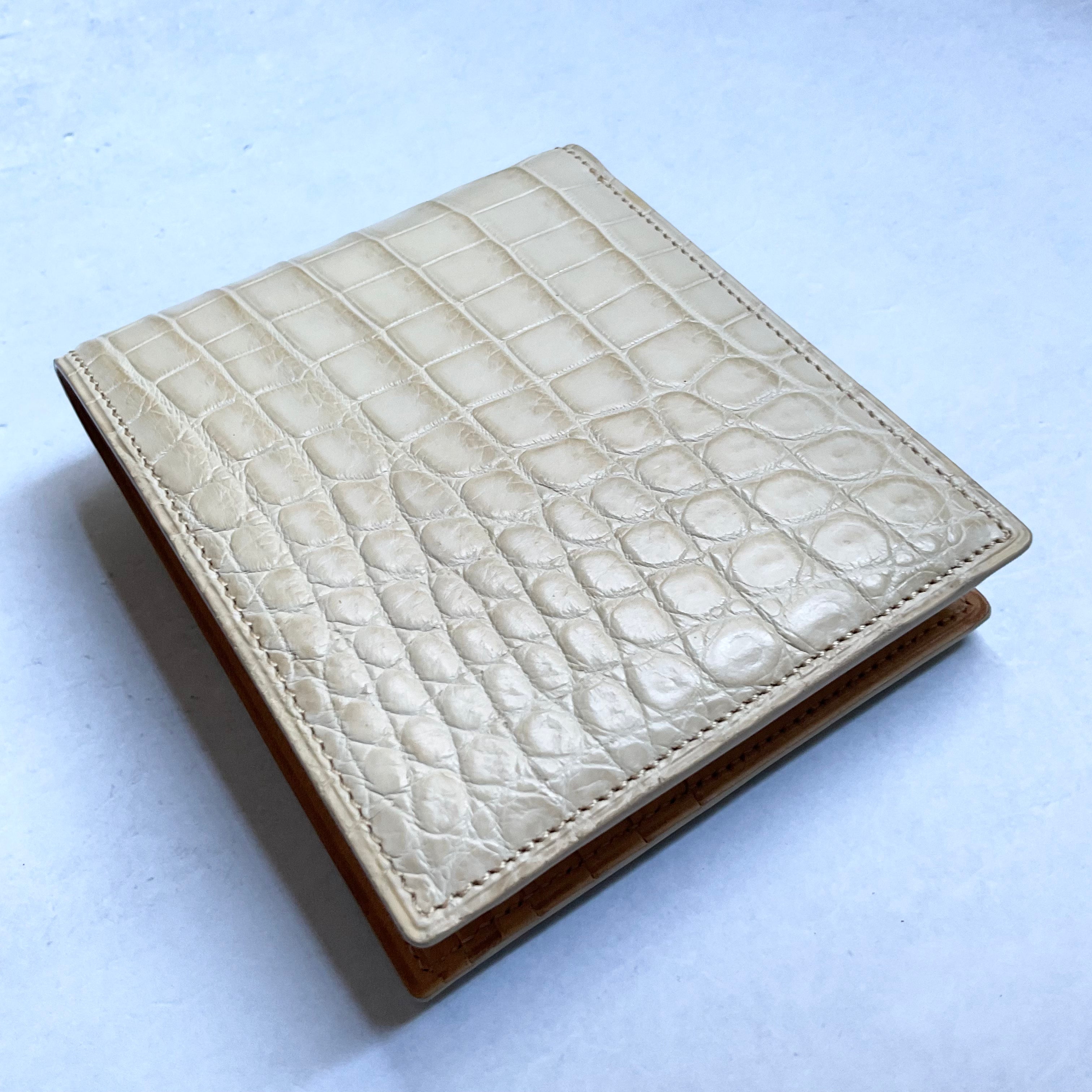 一点モノ コレクション<br>リアル マットスモールクロコ<br>小銭入れ付札入れ