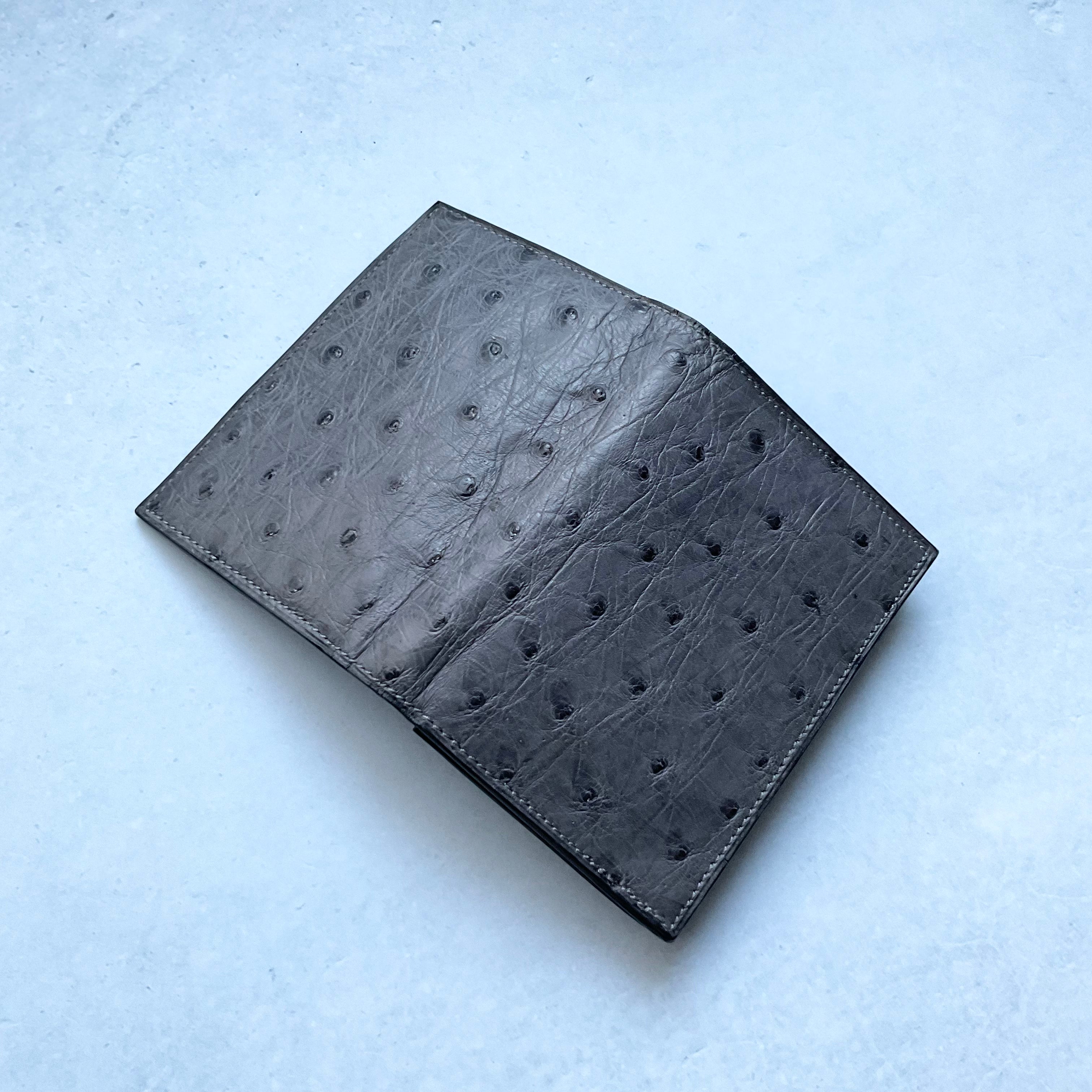 一点モノ コレクション<br>オーストリッチ オール<br>名刺入れ 通しマチ