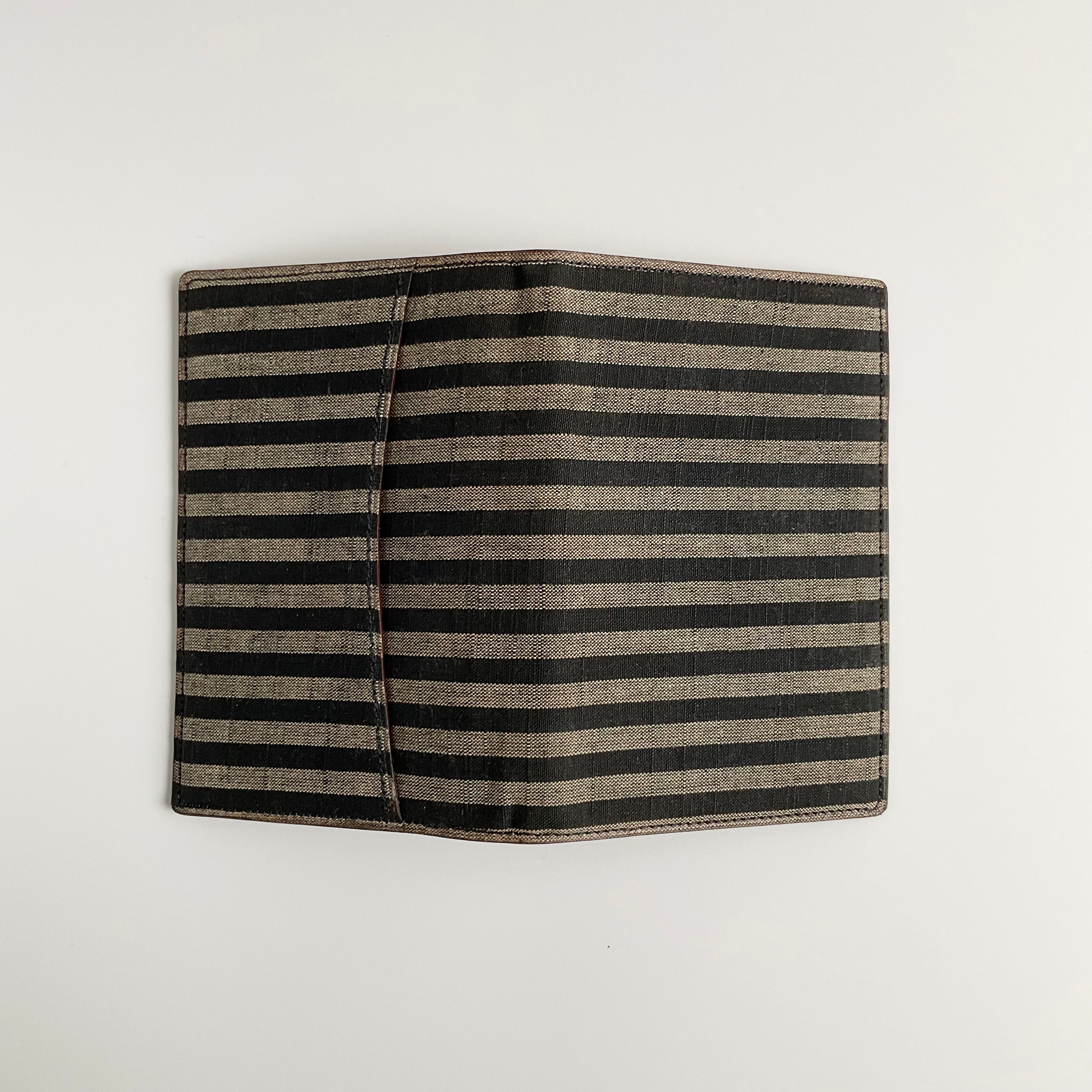 一点モノ コレクション<br>郡山紬 ストライプ<br>ミニ6 11mm ノート