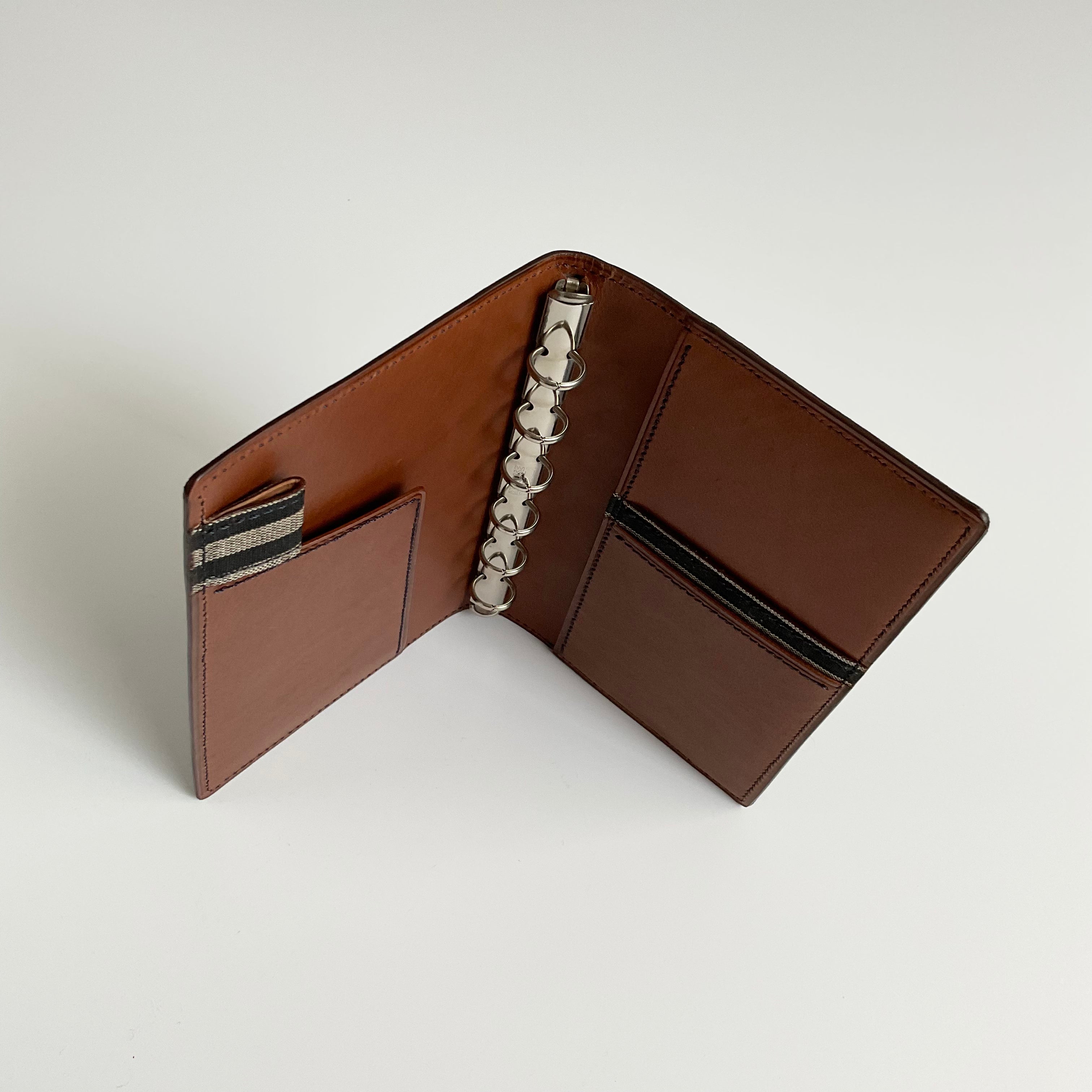 一点モノ コレクション<br>郡山紬 ストライプ<br>ミニ6 11mm ノート