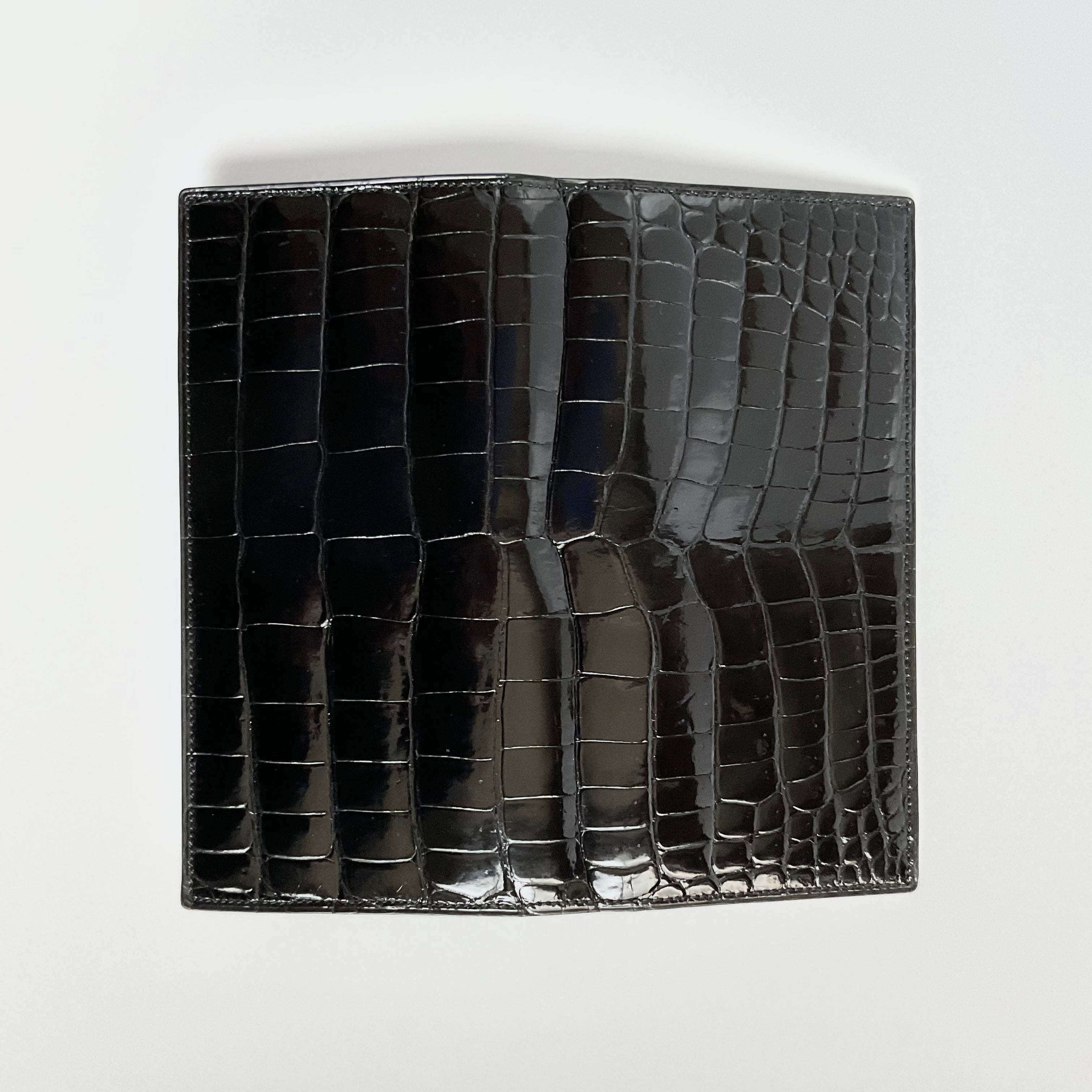 一点モノ コレクション<br>リアル スモールクロコ オール<br>小銭入れ付き長財布