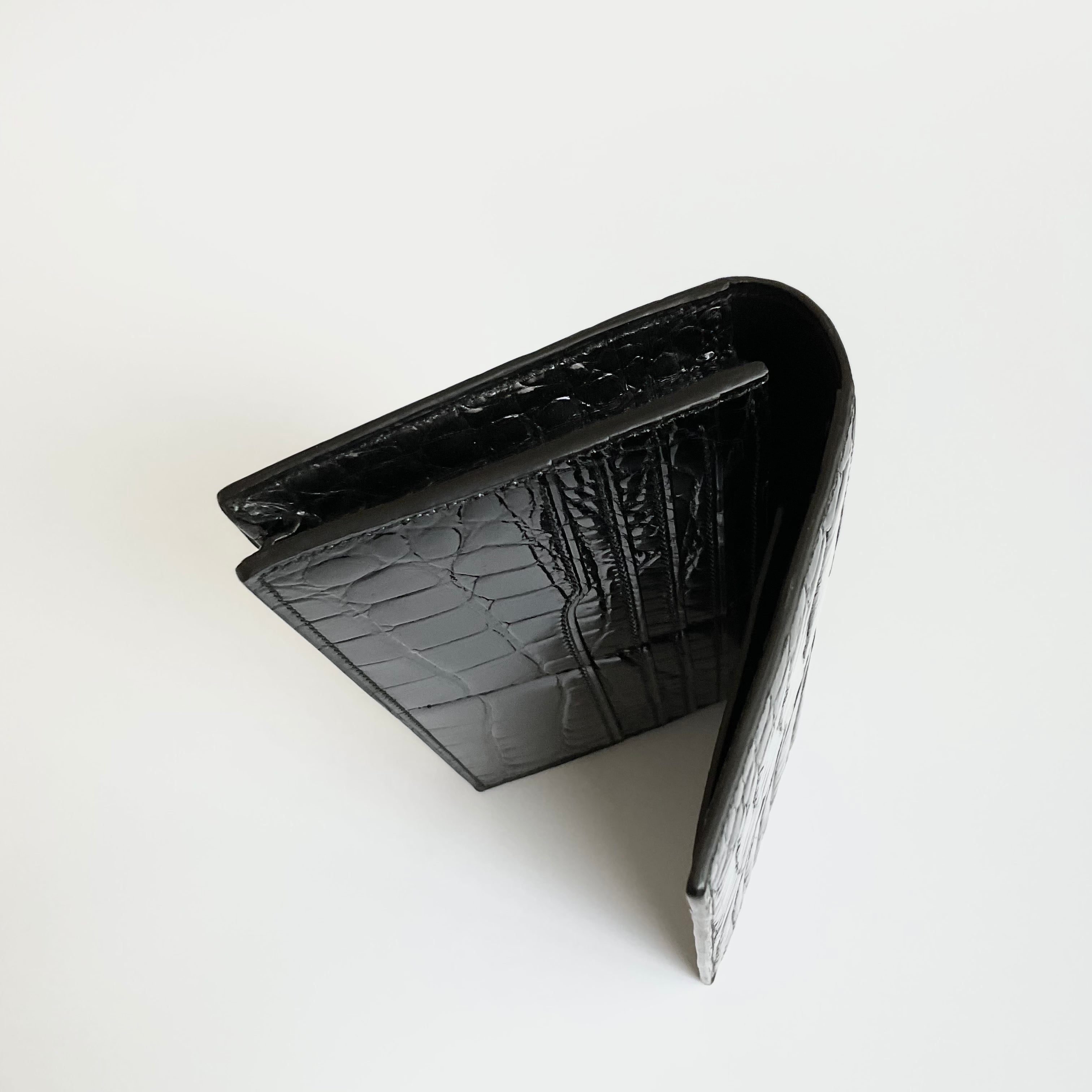 一点モノ コレクション<br>リアル スモールクロコ オール<br>小銭入れ付き長財布