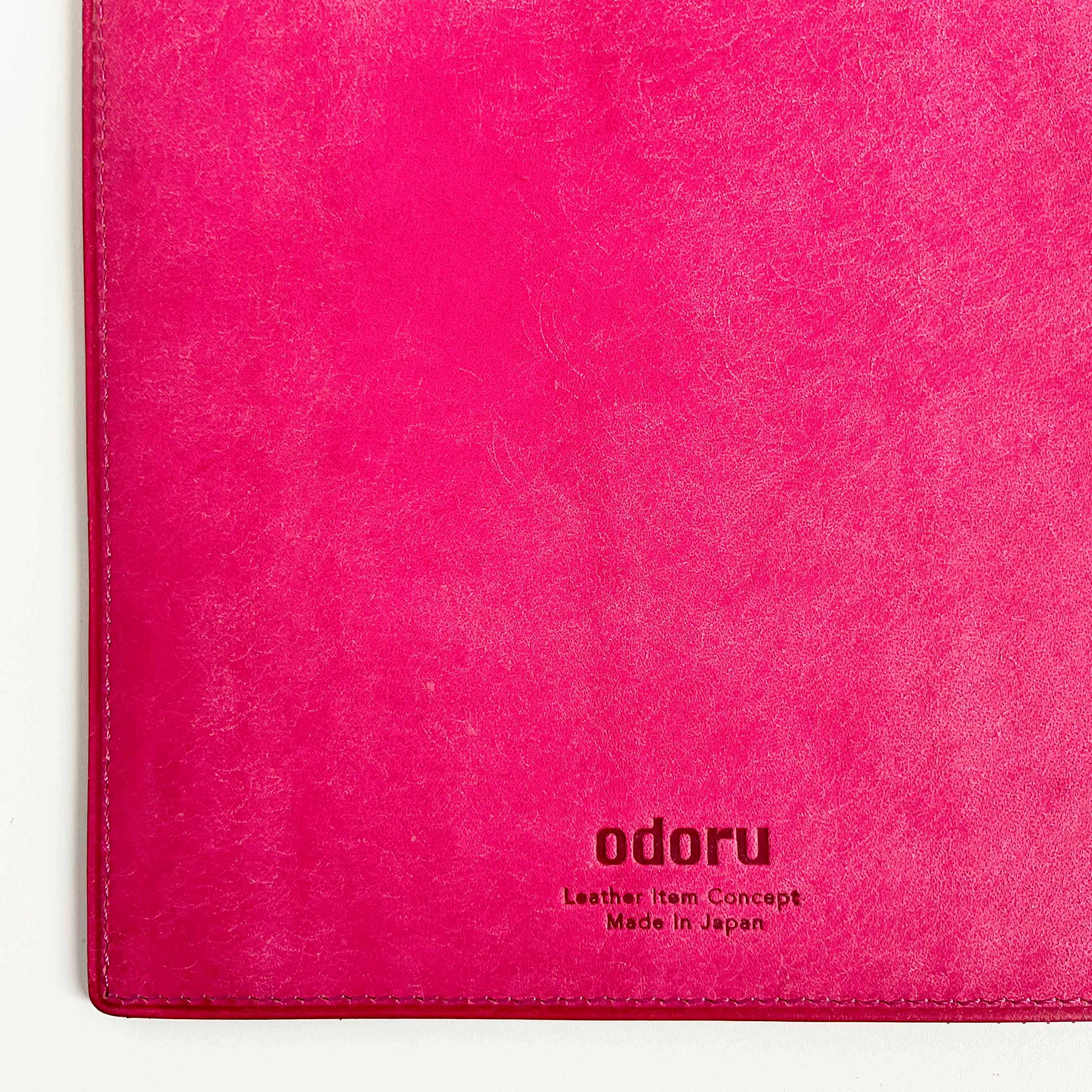 スモールクロコ ポロサス<br>A5 16mm ノート<br>クラシックレッド<No.1>