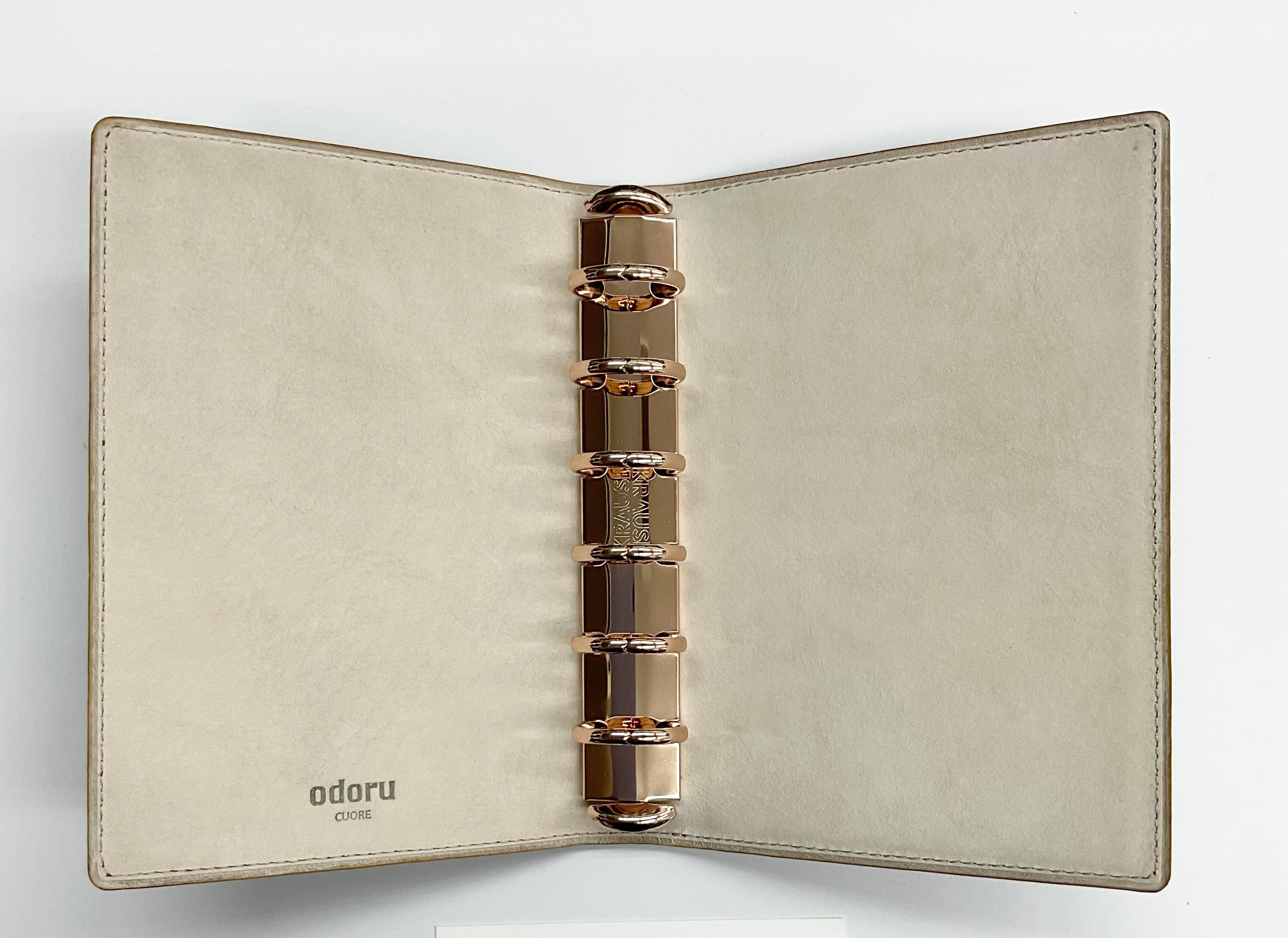 CUORE<br>リラクシーシリーズ<br>ミニ6 20mm ノート<br>ローズゴールドリング<br>限定生産商品<No.18/20/22/26>
