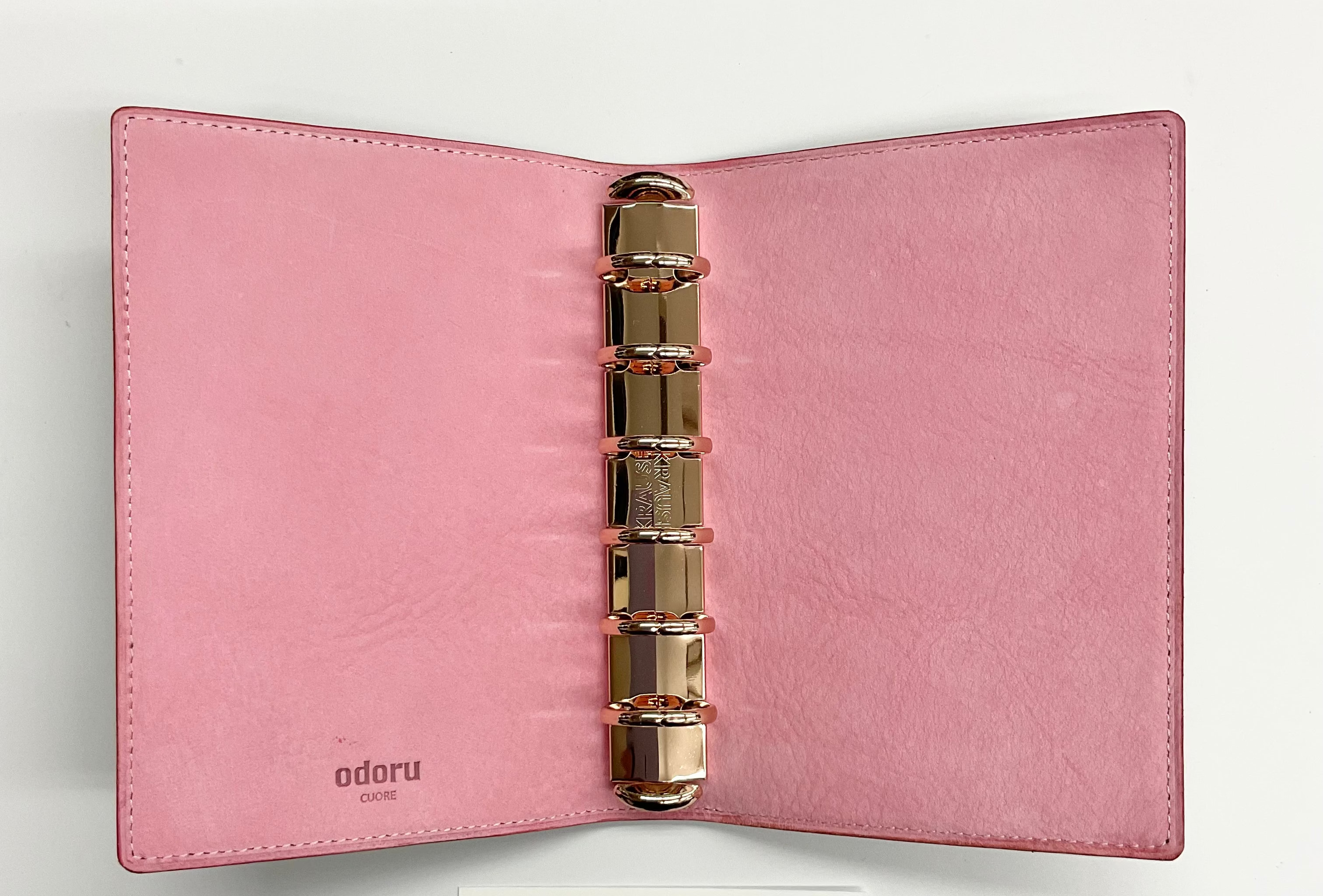 CUORE<br>リラクシーシリーズ<br>ミニ6 20mm ノート<br>ローズゴールドリング<br>限定生産商品<No.18/20/22/26>