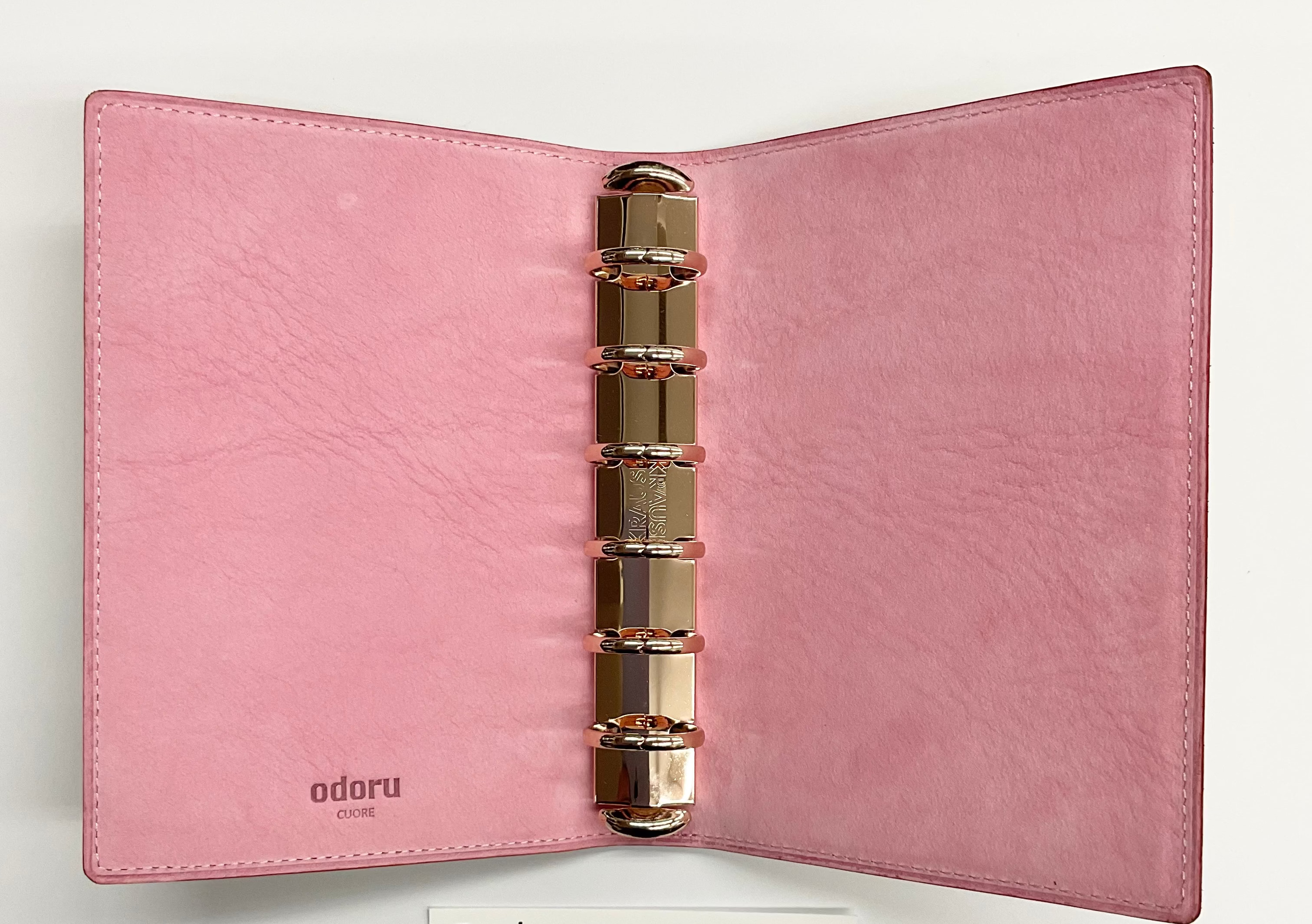 CUORE<br>リラクシーシリーズ<br>ミニ6 20mm ノート<br>ローズゴールドリング<br>限定生産商品<No.18/20/22/26>