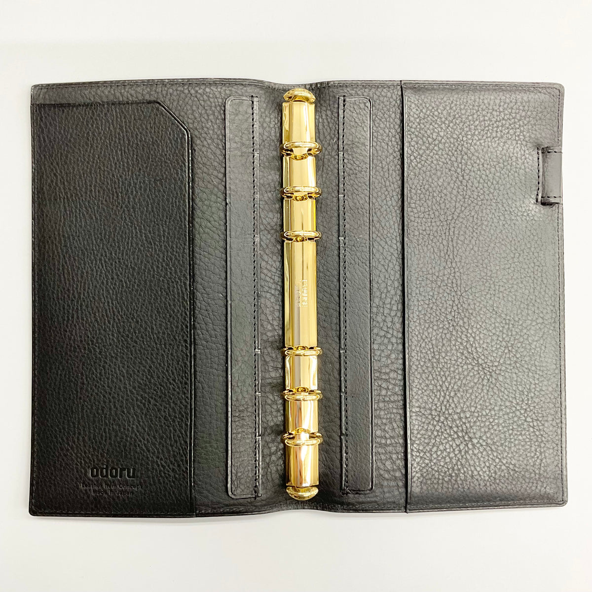 オールリネアヴァスカボックス<br>バイブル コンパクト 16mm ノート<br>可動式ペンホルダー<br>ゴールドリング