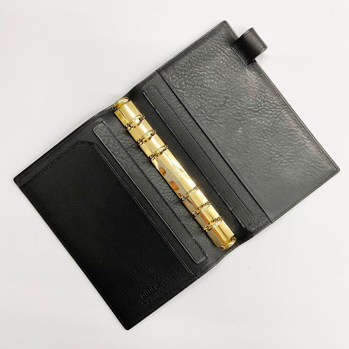 オールリネアヴァスカボックス<br>バイブル コンパクト 20mm ノート<br>可動式ペンホルダー<br>ゴールドリング