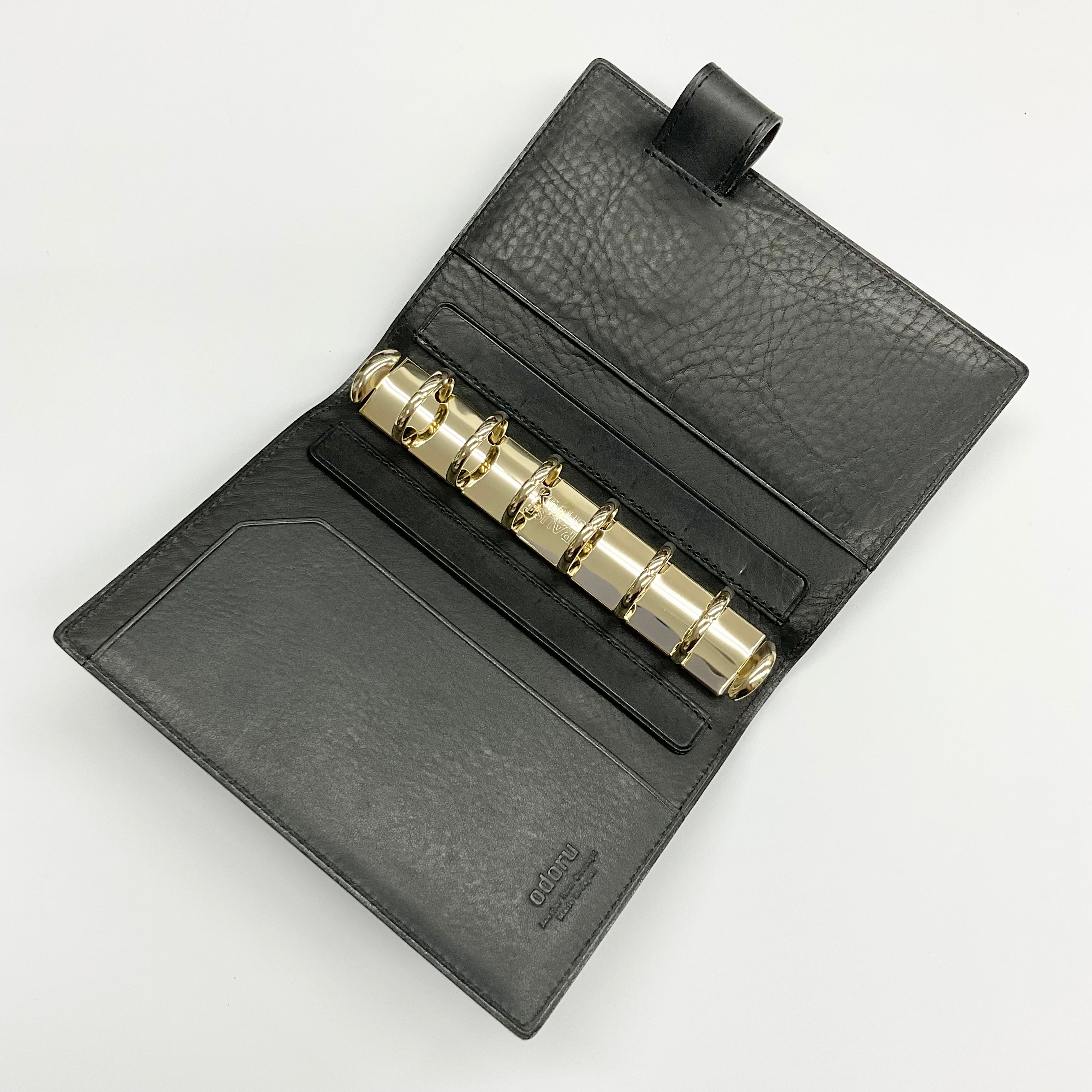 オールアマゾニア<br>ミニ６ コンパクト 20mm ノート<br>可動式ペンホルダー<br>ゴールドリング